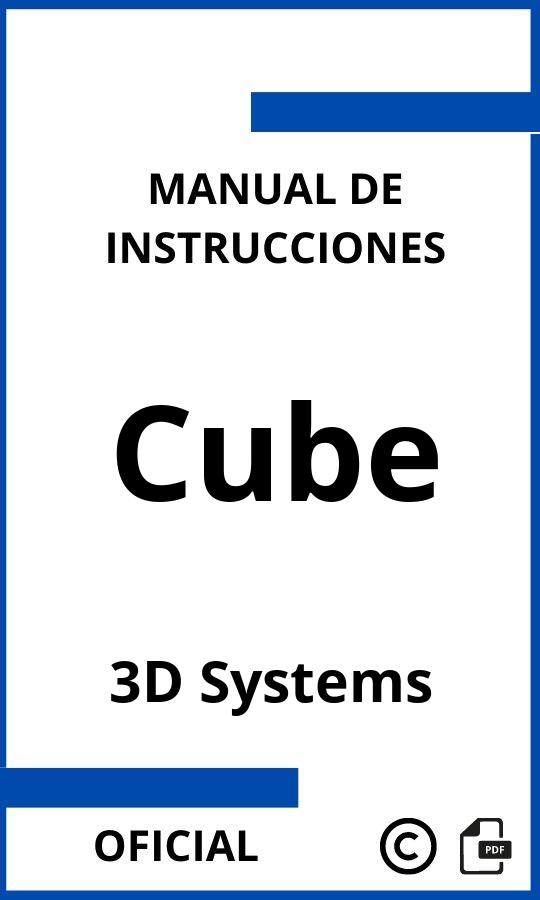 3D Systems Cube Manual de Instrucciones