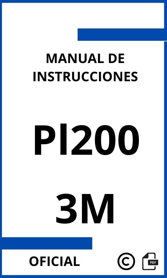 Manual de instrucciones 3M Pl200