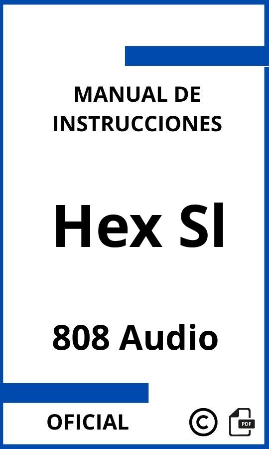 808 Audio Hex Sl Manual de Instrucciones