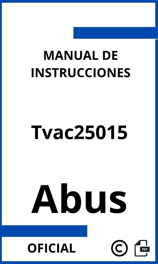 Manual de instrucciones Abus Tvac25015
