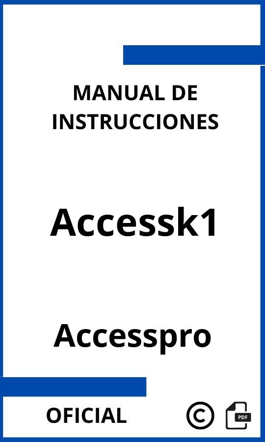 Manual con instrucciones Accesspro Accessk1