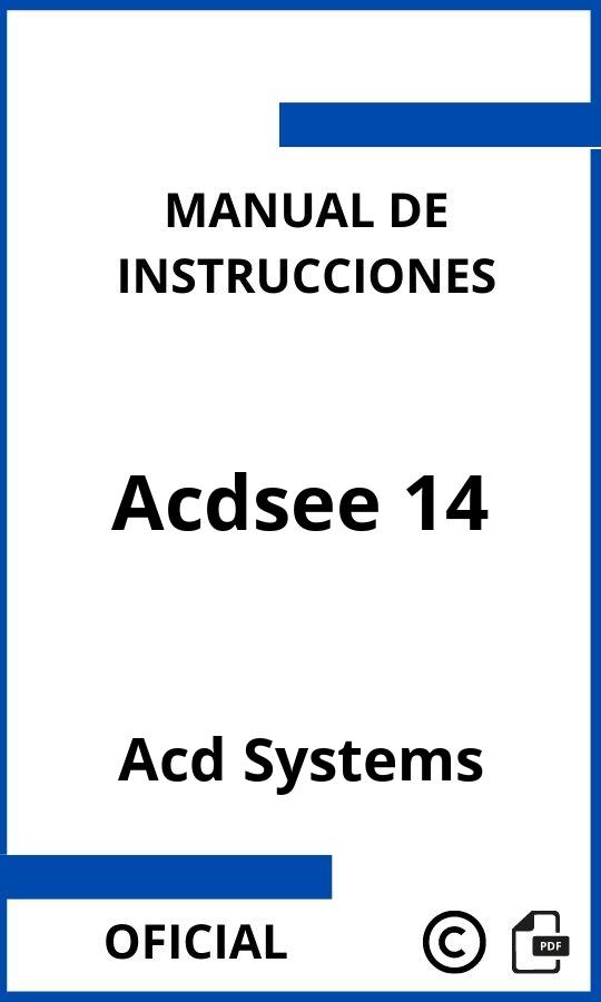 Manual de instrucciones Acd Systems Acdsee 14