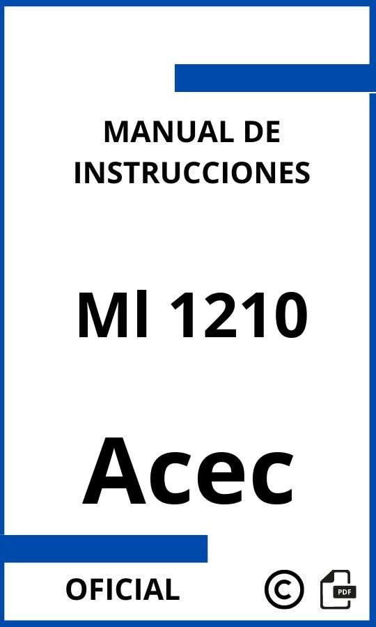 Acec Ml 1210 Manual de Instrucciones