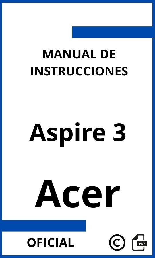 Acer Aspire 3 Manual de Instrucciones