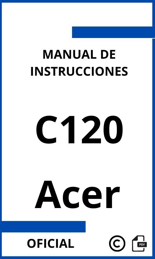 Manual de instrucciones Acer C120