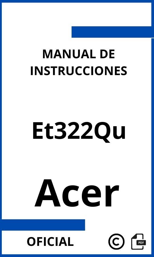 Acer Et322Qu Instrucciones