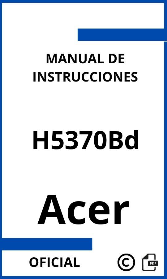 Manual de Instrucciones Acer H5370Bd
