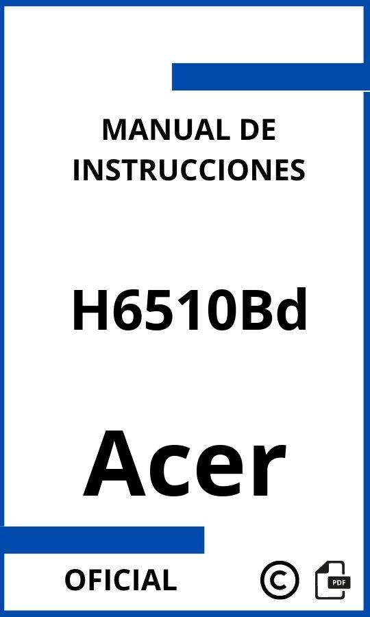 Acer H6510Bd Manual con instrucciones