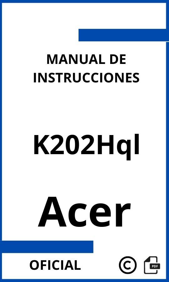 Instrucciones de Acer K202Hql