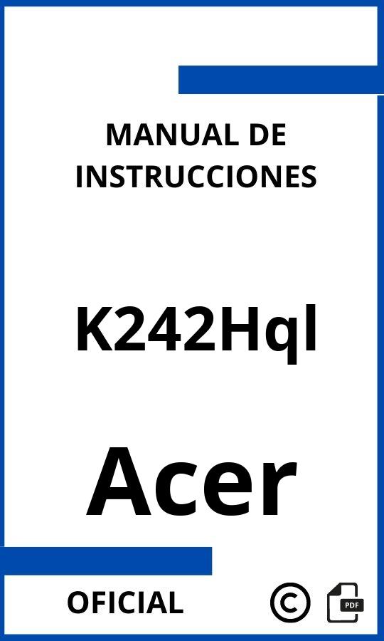 Acer K242Hql Instrucciones