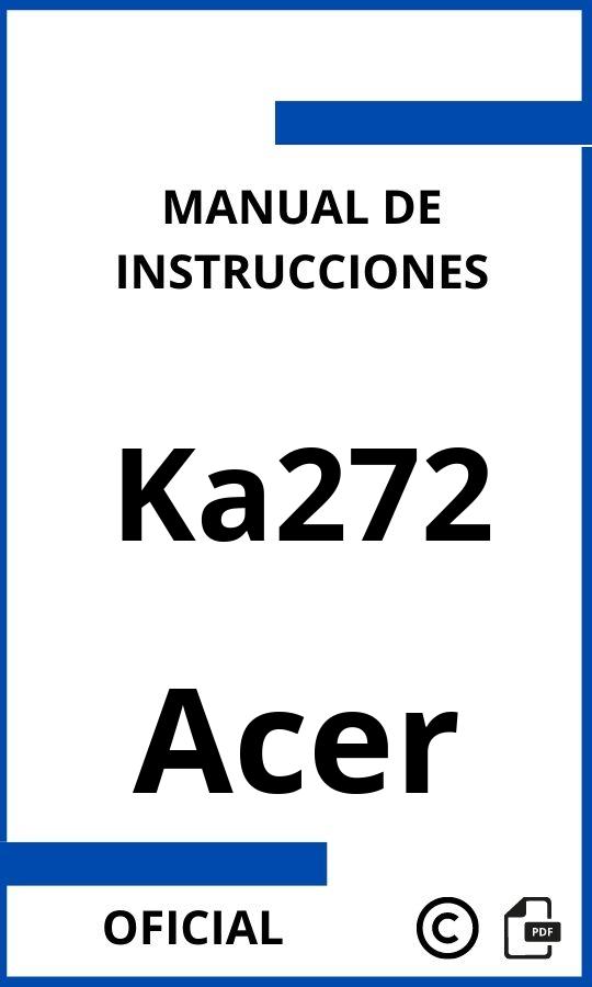 Manual de instrucciones Acer Ka272