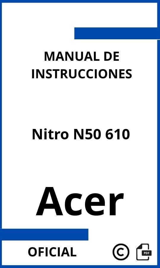 Manual de instrucciones Acer Nitro N50 610