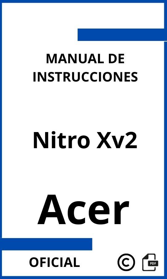 Acer Nitro Xv2 Manual con instrucciones