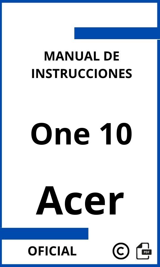 Acer One 10 Manual con instrucciones