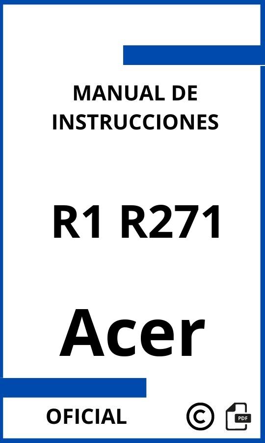 Acer R1 R271 Manual de Instrucciones