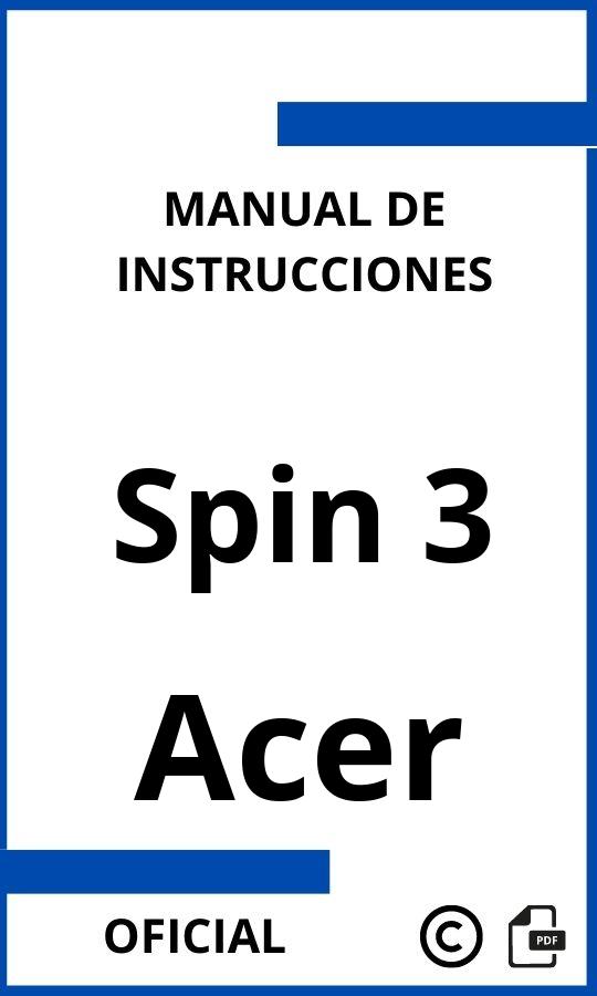 Acer Spin 3 Manual