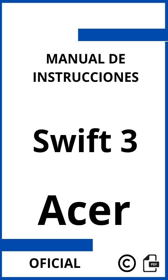 Instrucciones de Acer Swift 3