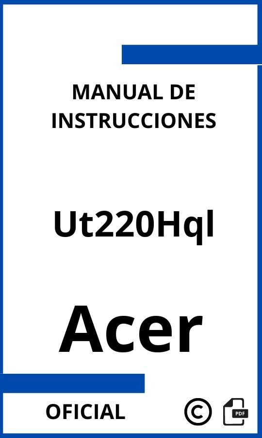 Acer Ut220Hql Manual de Instrucciones