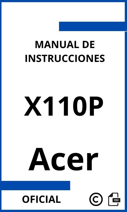 Manual de Instrucciones Acer X110P