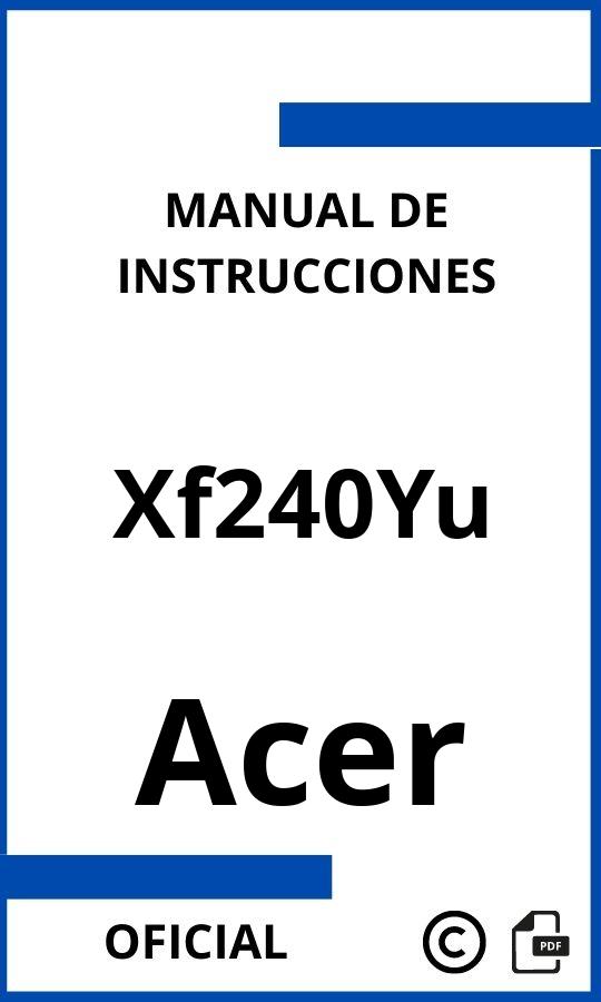 Acer Xf240Yu Manual