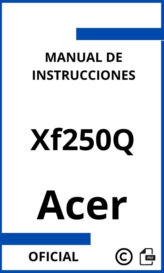 Acer Xf250Q Instrucciones