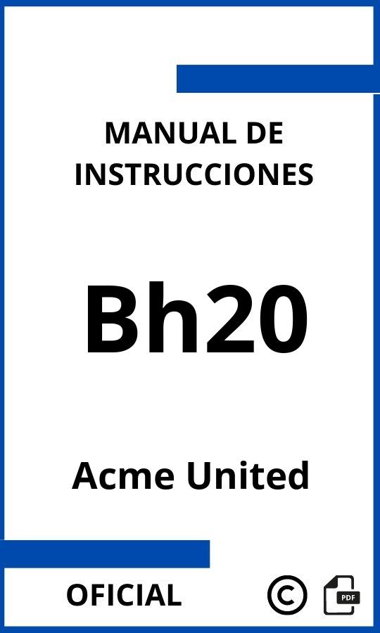 Manual de instrucciones Acme United Bh20