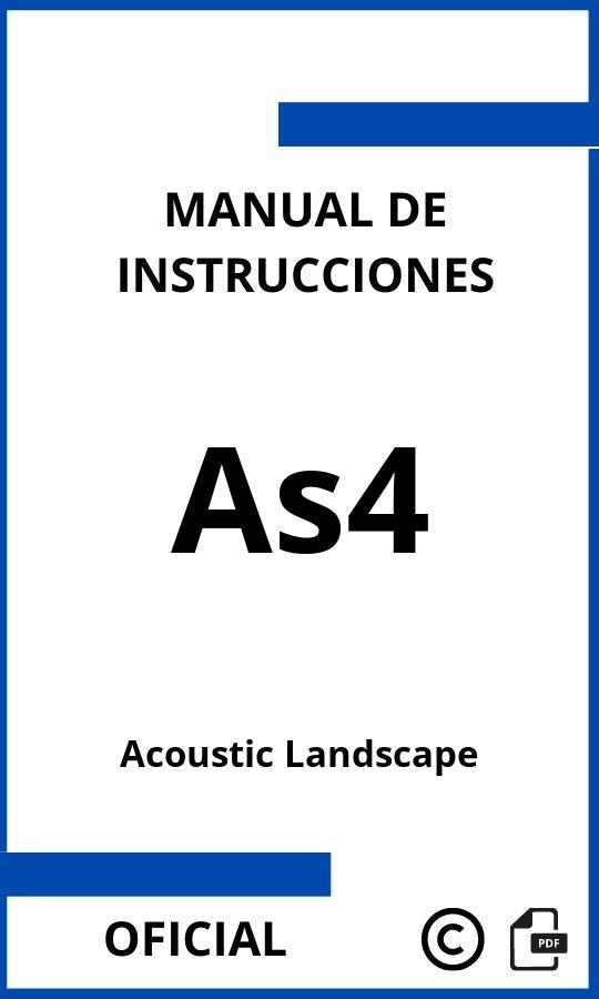 Manual de instrucciones Acoustic Landscape As4