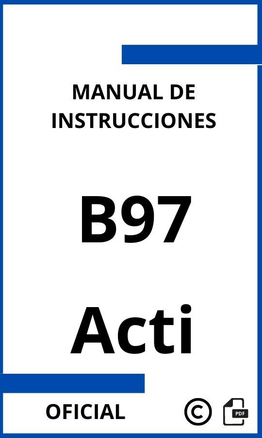 Acti B97 Manual