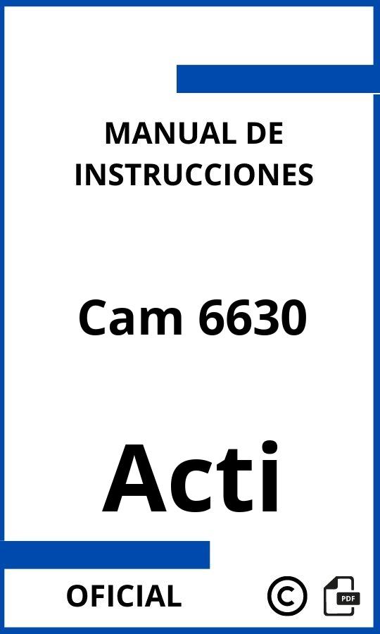 Manual con instrucciones Acti Cam 6630