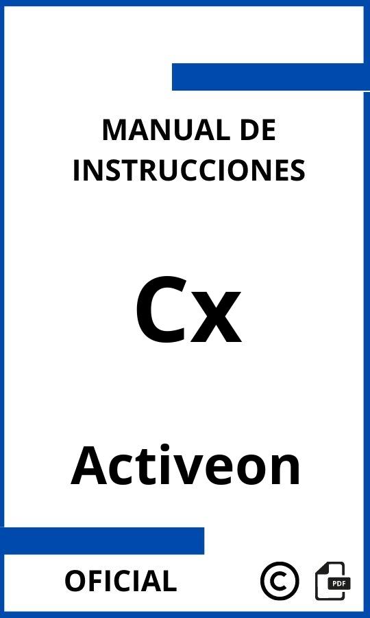 Manual con instrucciones Activeon Cx