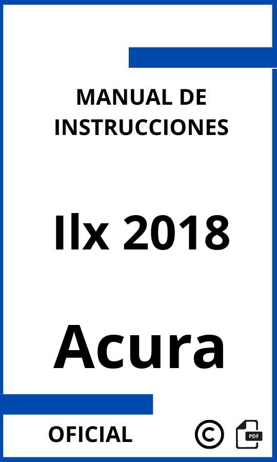 Manual de Instrucciones Acura Ilx 2018