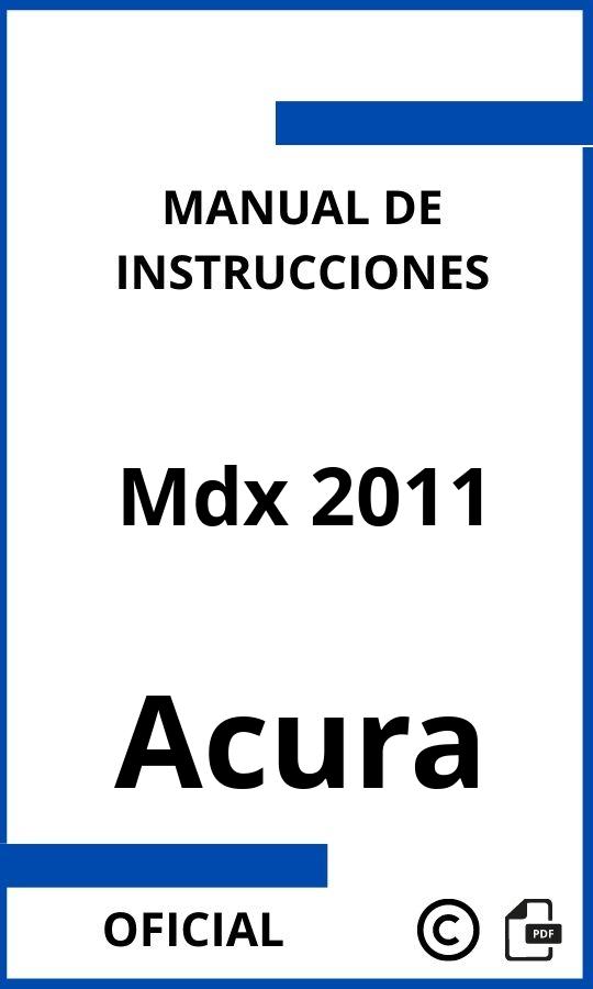 Acura Mdx 2011 Instrucciones