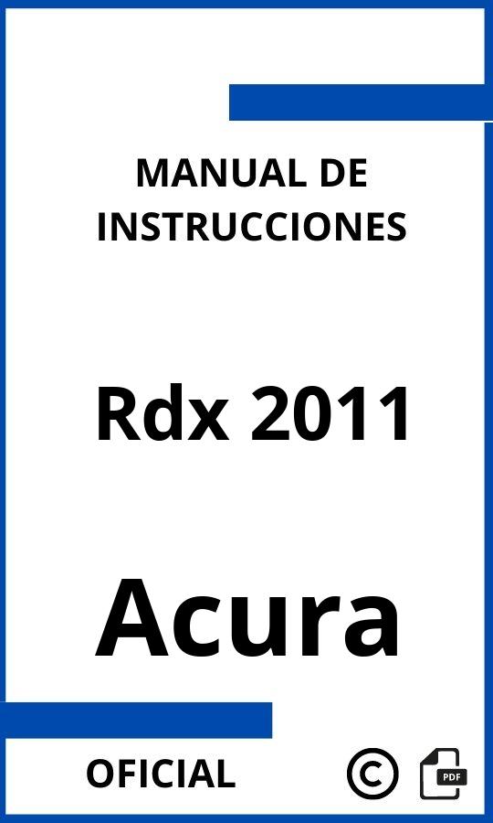 Acura Rdx 2011 Instrucciones