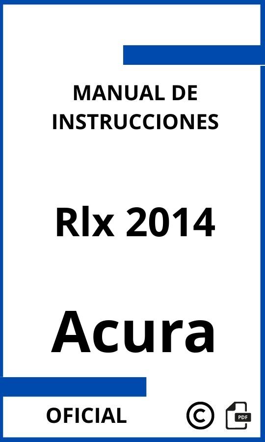 Acura Rlx 2014 Instrucciones