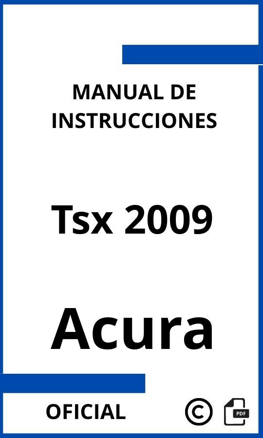 Acura Tsx 2009 Instrucciones