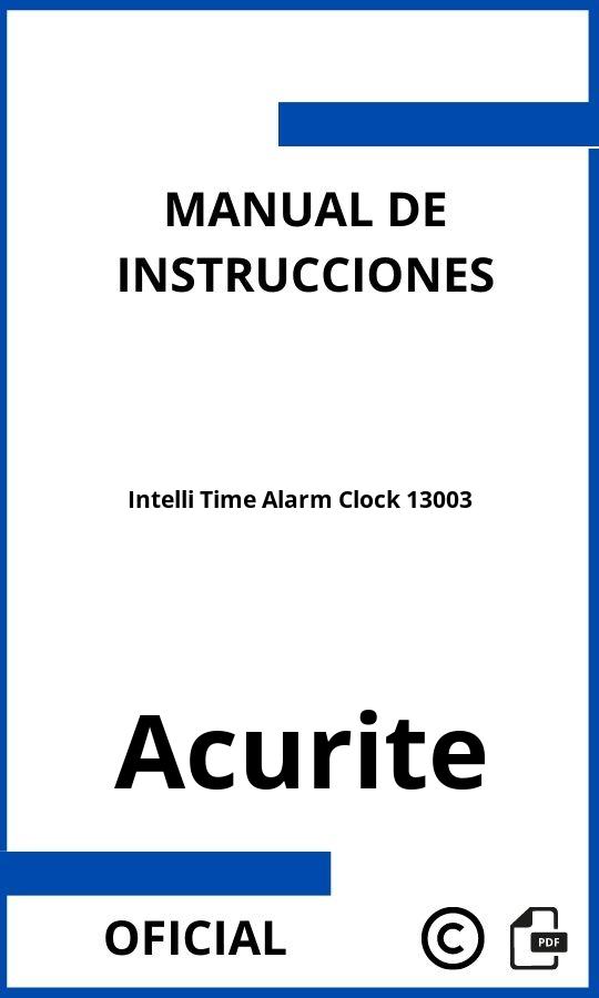 Instrucciones de Acurite Intelli Time Alarm Clock 13003