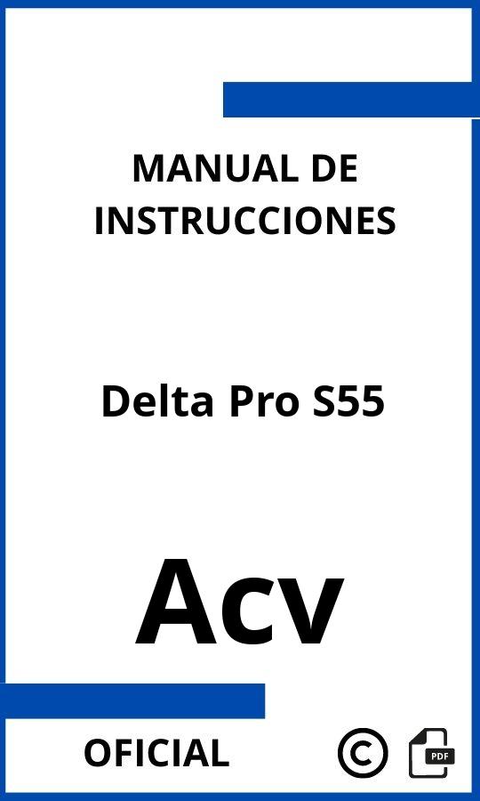 Manual de Instrucciones Acv Delta Pro S55