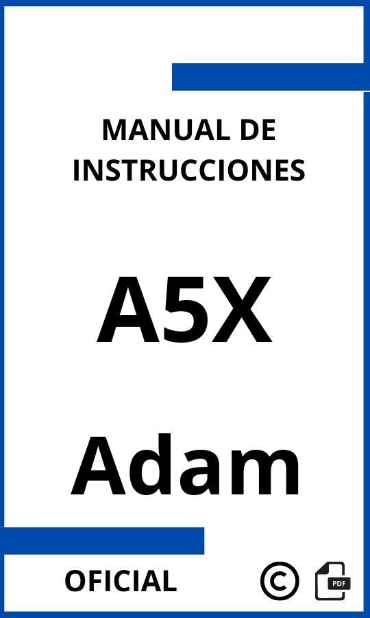 Manual de Instrucciones Adam A5X