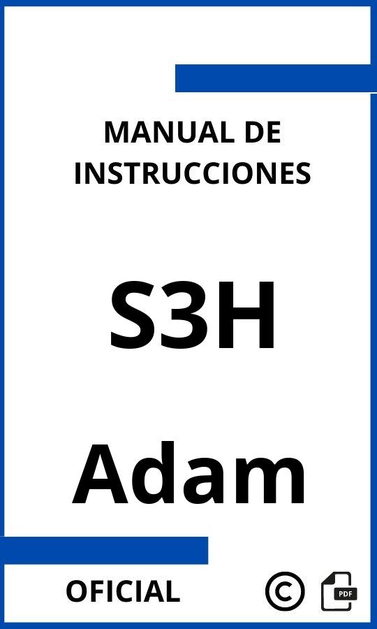 Manual de Instrucciones Adam S3H