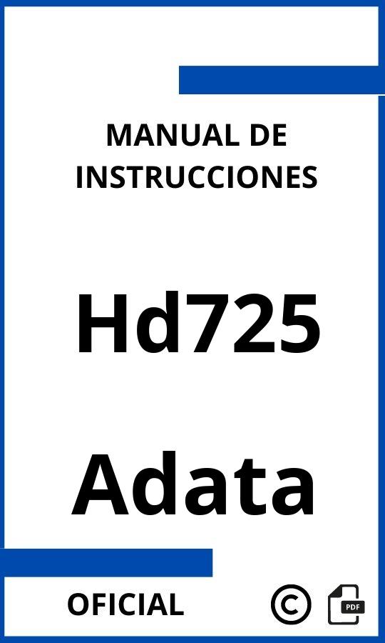 Adata Hd725 Manual con instrucciones