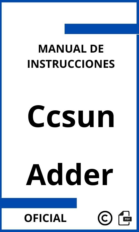 Instrucciones de Adder Ccsun