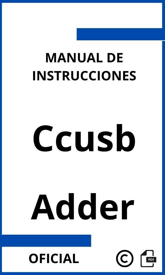 Manual de instrucciones Adder Ccusb