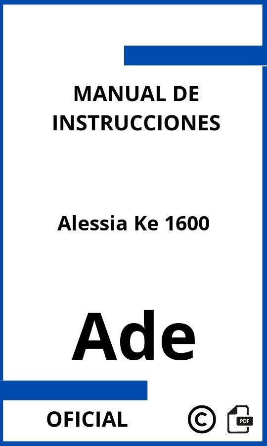 Ade Alessia Ke 1600 Instrucciones