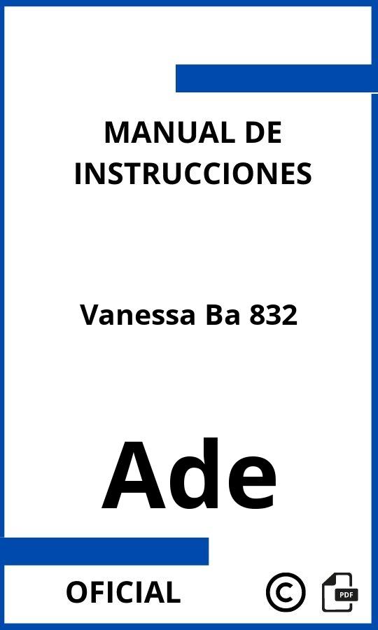 Ade Vanessa Ba 832 Instrucciones