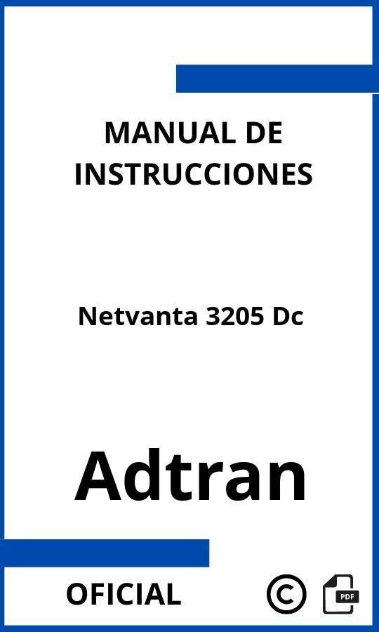 Instrucciones de Adtran Netvanta 3205 Dc