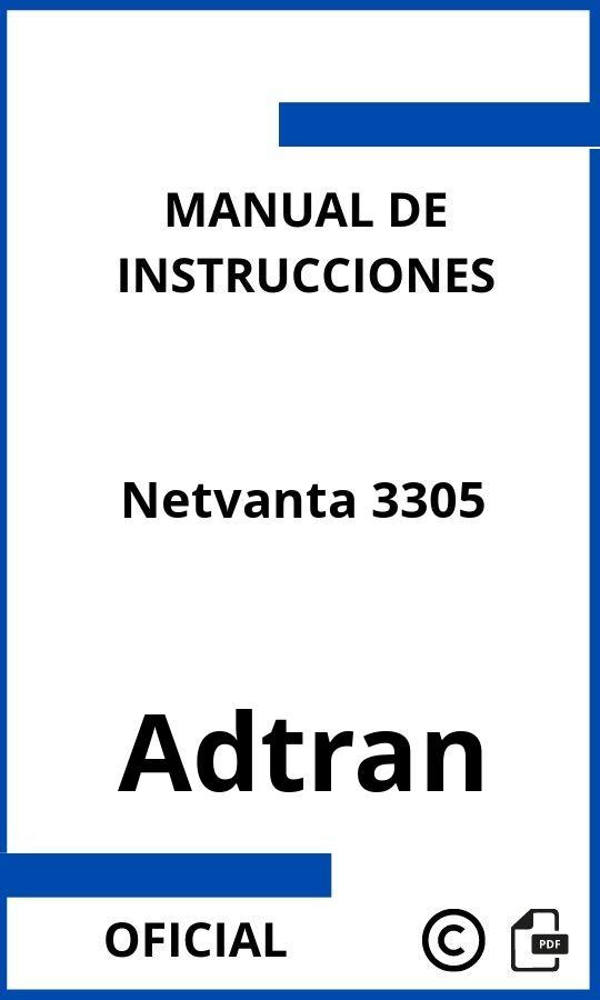 Manual con instrucciones Adtran Netvanta 3305