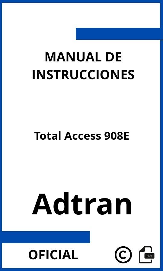 Instrucciones de Adtran Total Access 908E