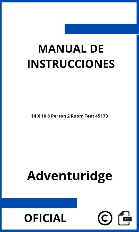Instrucciones de Adventuridge 14 X 10 8 Person 2 Room Tent 45173