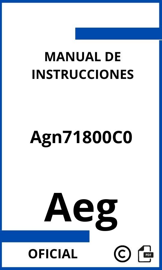 Aeg Agn71800C0 Manual