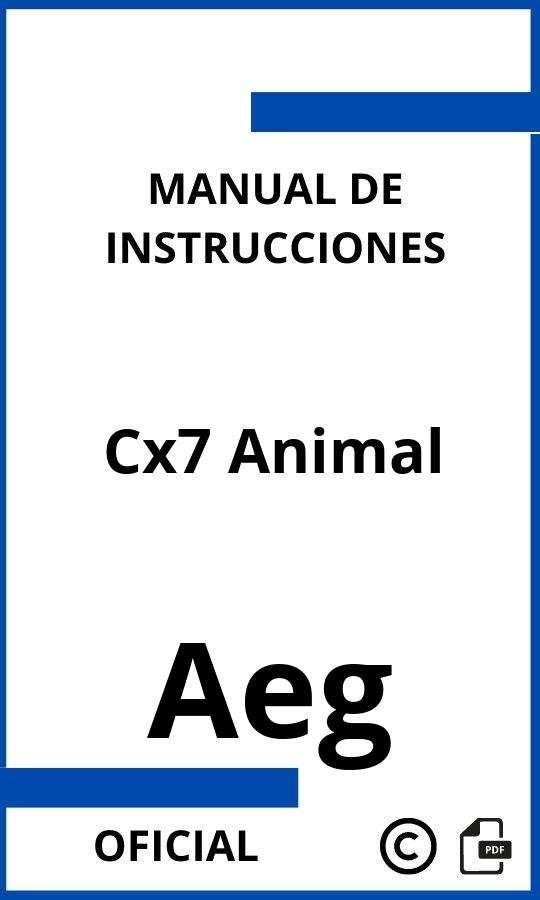 Manual de instrucciones Aeg Cx7 Animal